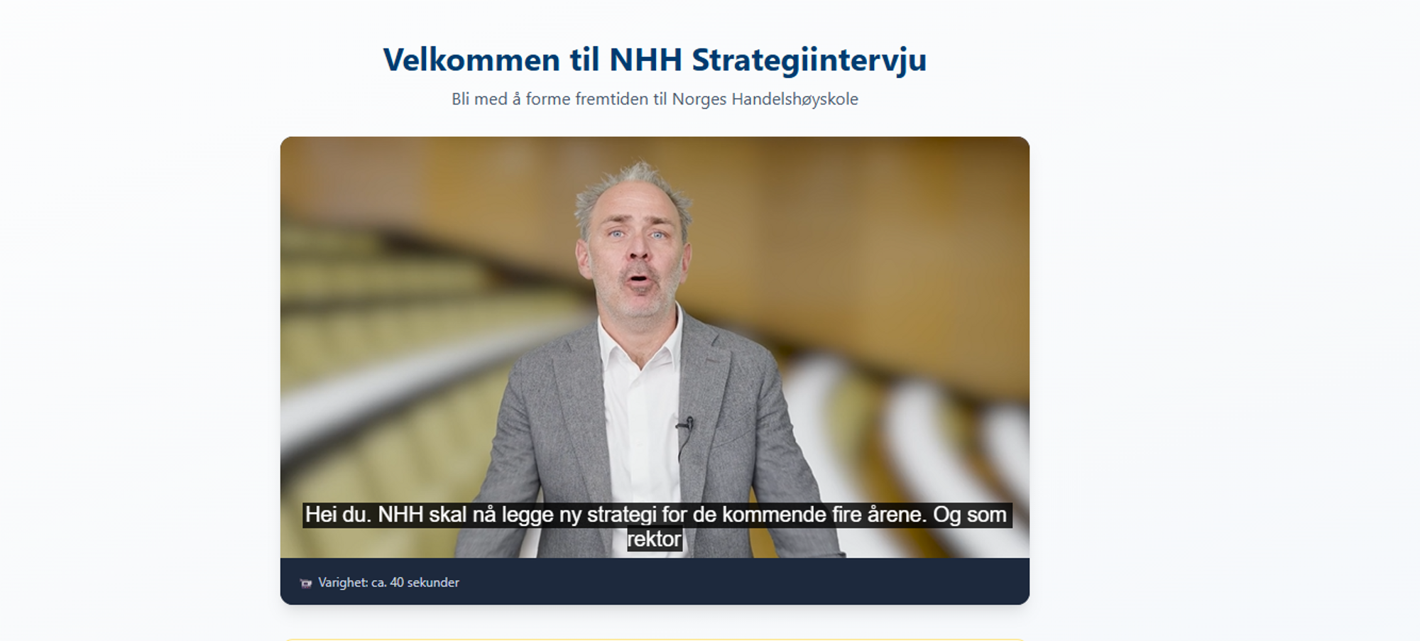 [Ekstra] Lot KI gjennomføre strategisamtaler på vegne av rektor